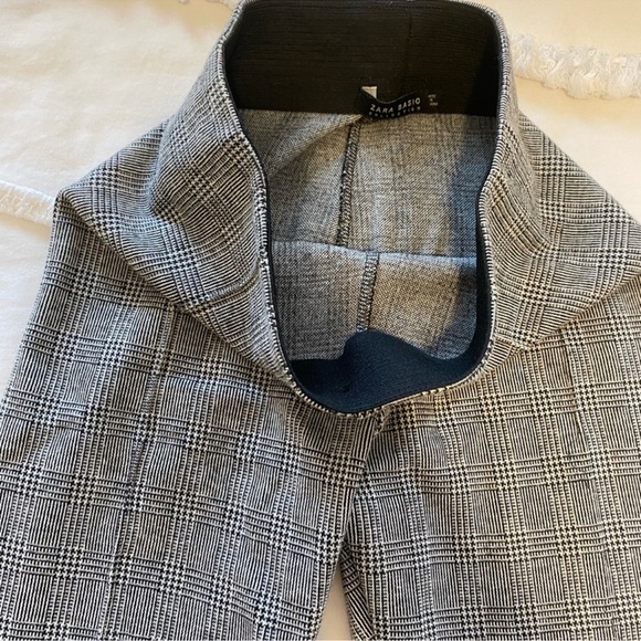 Zara Basic Black White Houndstooth Leggings Size Small - Picture 3 of 11